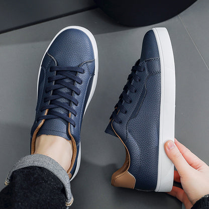 Men's Casual All-Season Sneakers with Rubber Sole and Lace-Up