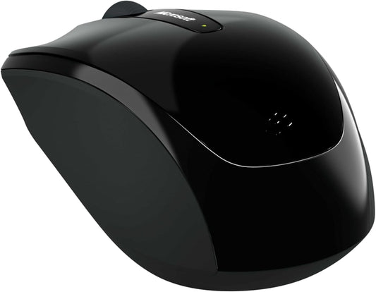 Microsoft Wireless Mobile Mouse 3500 - Black. Comfortable Design, Right/Left Hand Use, Wireless, USB 2.0 with Nano Transceiver for Pc/Laptop/Desktop, Works with for Mac/Windows Computers