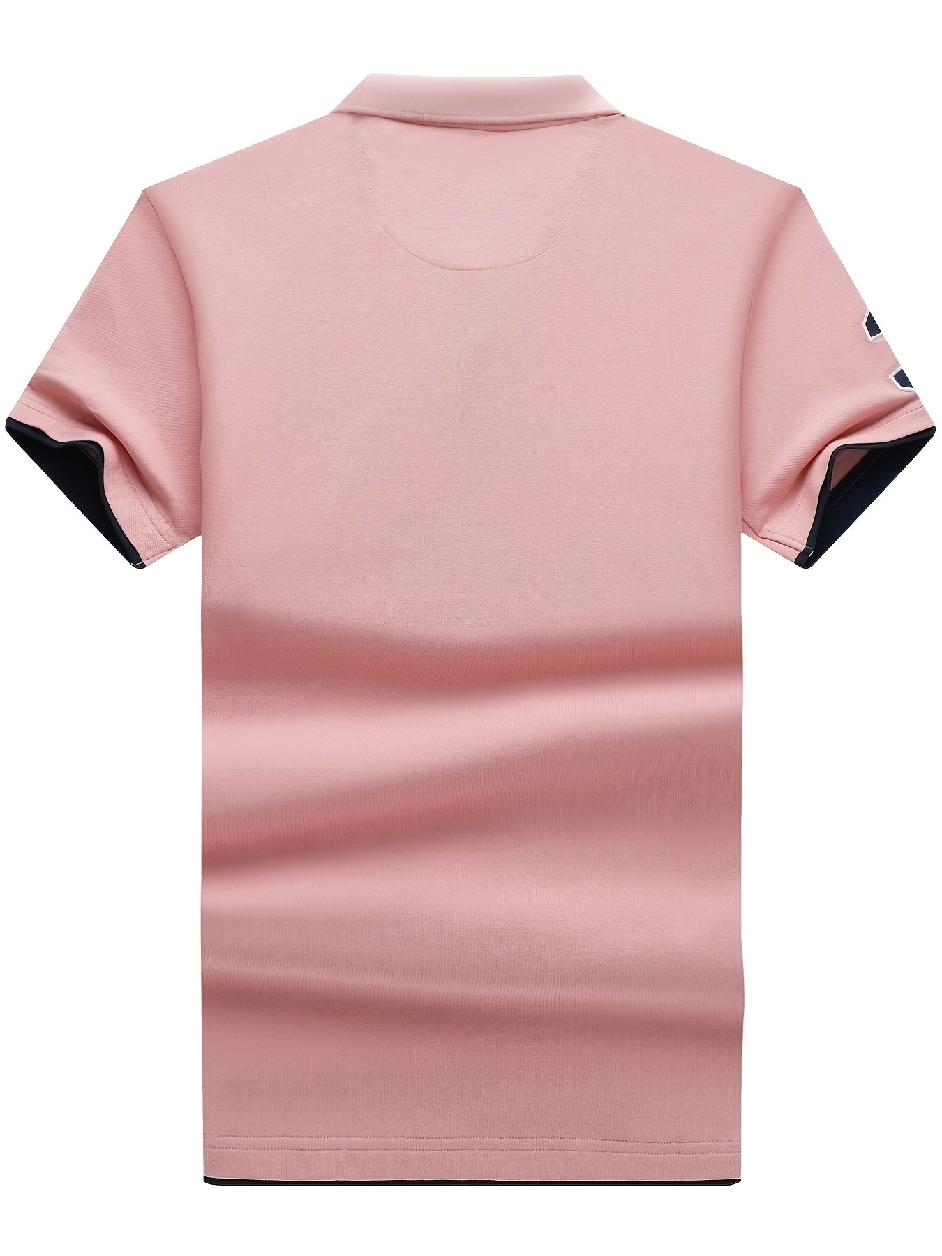 Men'S Short-Sleeve Polo Shirt with 95% And Embroidered Design - ayq