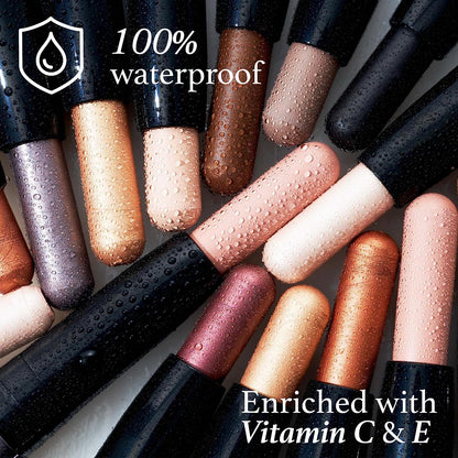 Julep Eyeshadow 101 Crème-To-Powder Waterproof Shadow Stick – Champagne Shimmer – Long-Lasting, Crease-Proof, Medium Golden-Beige Shimmer Cream Eyeshadow with Built-In Smudger