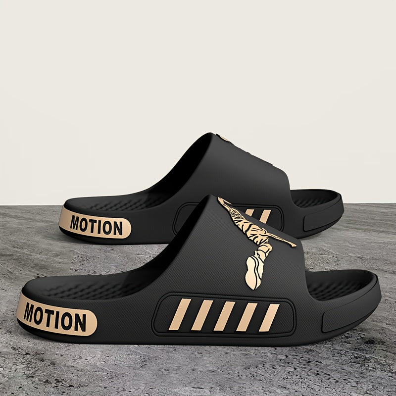 A Pair of EVA Slippers Featuring a Contrasting Sporty Design, with a Cloud-Like Soft And Comfortable EVA Sole. The Minimalist Style Is Fashionable And Versatile - ayq
