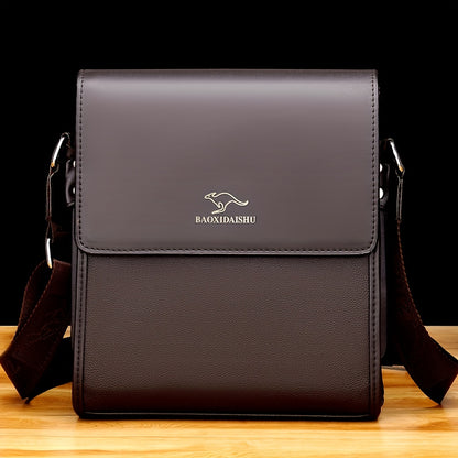 KADIDAISHU Men'S Business Messenger Bag - Black Crossbody with Adjustable Strap, Multiple Compartments for Daily Commute  Casual Use, Crossbody Ba