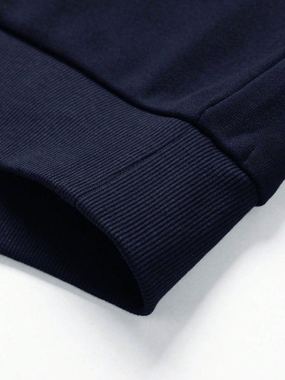 Men's Full-Zip Hooded Jacket - Thermal Zip-Up Sweater Coat, Full-Length Zipper Closure, Machine Washable Winter Outerwear for Cold Weather, Gym, Office & Everyday - Black Formal & casual Outer Jacket for Men, Winter Hoodies f