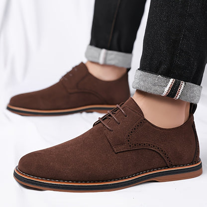 Men's Lace-Up Oxford Shoes, Casual Business, All-Season Comfort