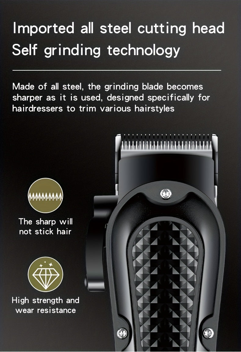 HIENA Professional Hair Clippers for Men and Women with LCD Display, USB Rechargeable, ≤36V Operating Voltage, 18650 Series Lithium Battery, Efficient and Precise Haircutting for Salon and Home Use - ayq
