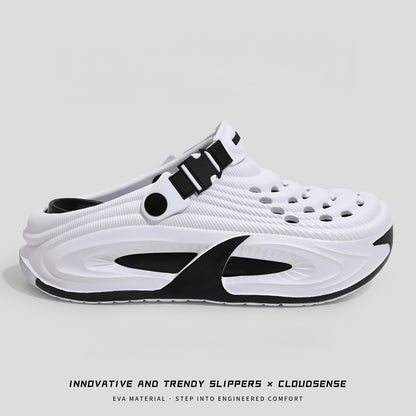 Unisex EVA Hole-Toe Slippers with Non-Slip Sole, All-Season Comfort