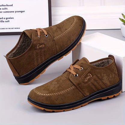 Cross-Border Bestseller High Quality, Shockproof, Slip- Men's Snow Sports Outdoor Shoes | -Lined, Lace-Up Outdoor Snow Boots, Comfortable and Versatile