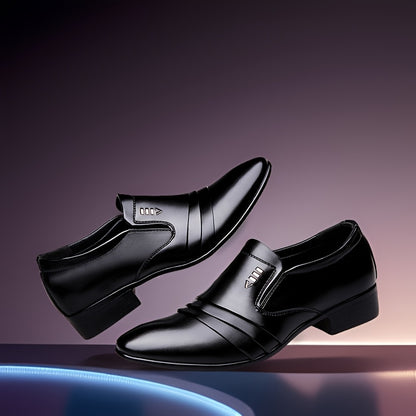 Men's Business Slip-On Loafers Pointed Toe Comfortable Shoes