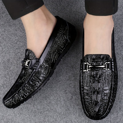 Men's Casual Penny Loafers Slip-On Leather Driving Shoes