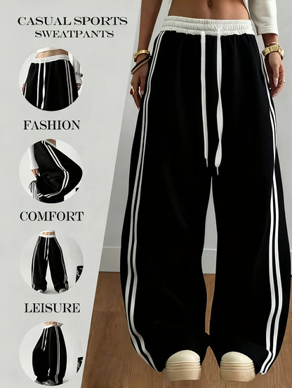 Women's Wide-Leg Sports Pants for Yoga and Fitness