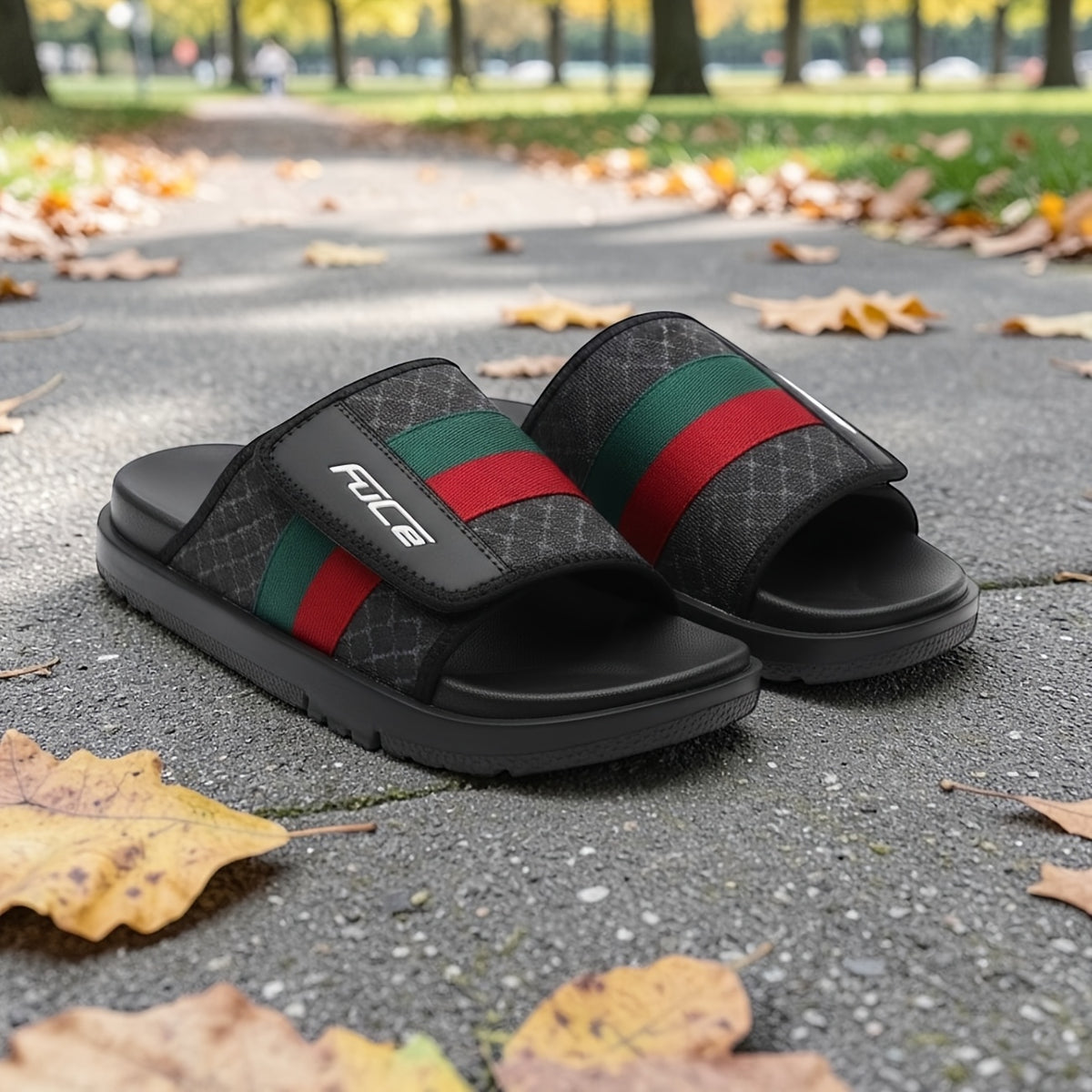 Men's Fashion Sandals with Thick EVA Sole and Floral Upper