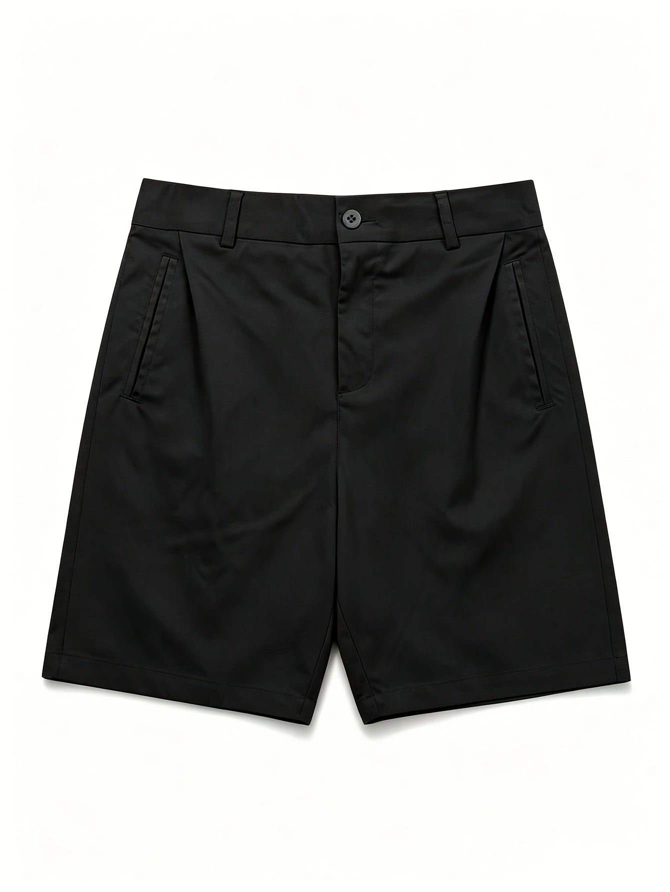 Women’s Lightweight Minimalist Suit Shorts with Pockets - Summer Casua