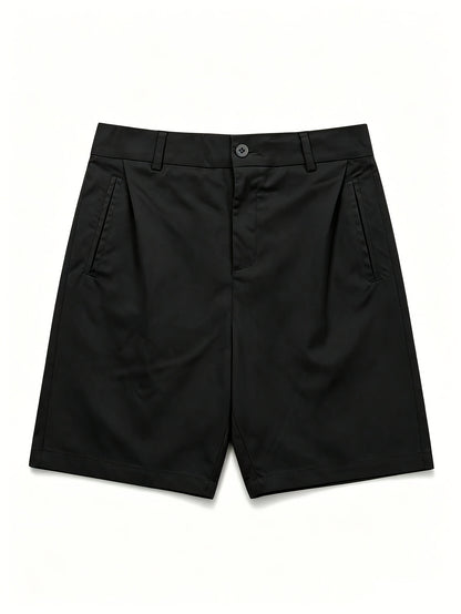 Women’s Lightweight Minimalist Suit Shorts with Pockets - Summer Casua