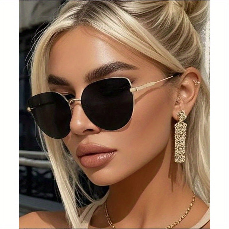 Unisex Retro Oval Polycarbonate Frame Lightweight Decorative Glasses