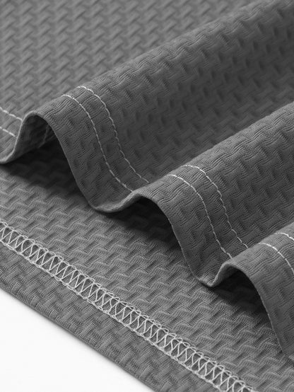 G884-DIOS Men's Short Sleeve Casual Summer Printed T-Shirt - Fashionable and Versatile Top, Geometric Design, Lightweight Golf Shirt - ayq