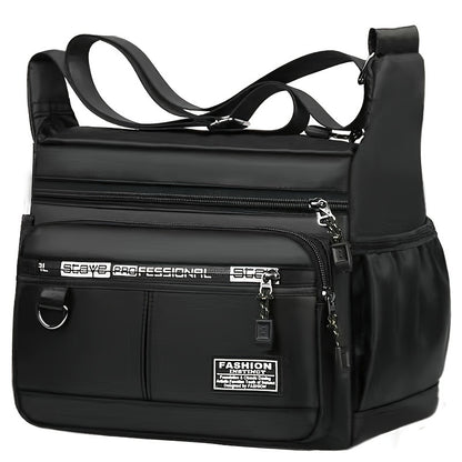 New Men's bag Casual crossbody bag Shoulder bag Business Travel bag Men [Strap style random, random alphabet]