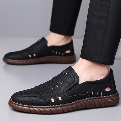 Men's Breathable Business Casual Shoes with Rubber Sole