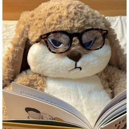 Մեկ սիրուն և ոճային նապաստակի տեսքով փափուկ խաղալիք, փափուկ և հարմարավետ, կատարյալ սենյակի ձևավորման կամ ընկերների համար նվերի համար