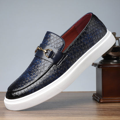 Men's Classic Oxford Slip-On Shoes for Office & Formal Wear