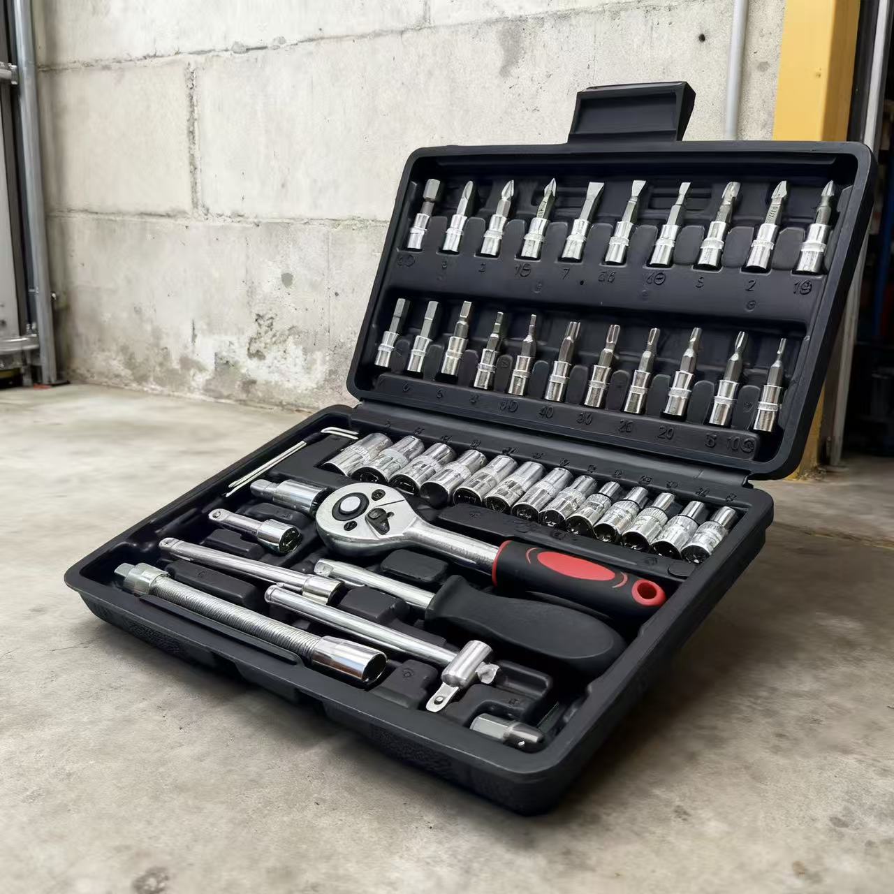 Բազմաֆունկցիոնալ մեքենաների վերանորոգման գործիքների հավաքածու | Բարձր կարծրության քրոմ-վանադիումային պողպատ, ունիվերսալ կիրառելի է տնային և մասնագիտական ​​​​գարաժների համար, մեխանիկական շահագործում