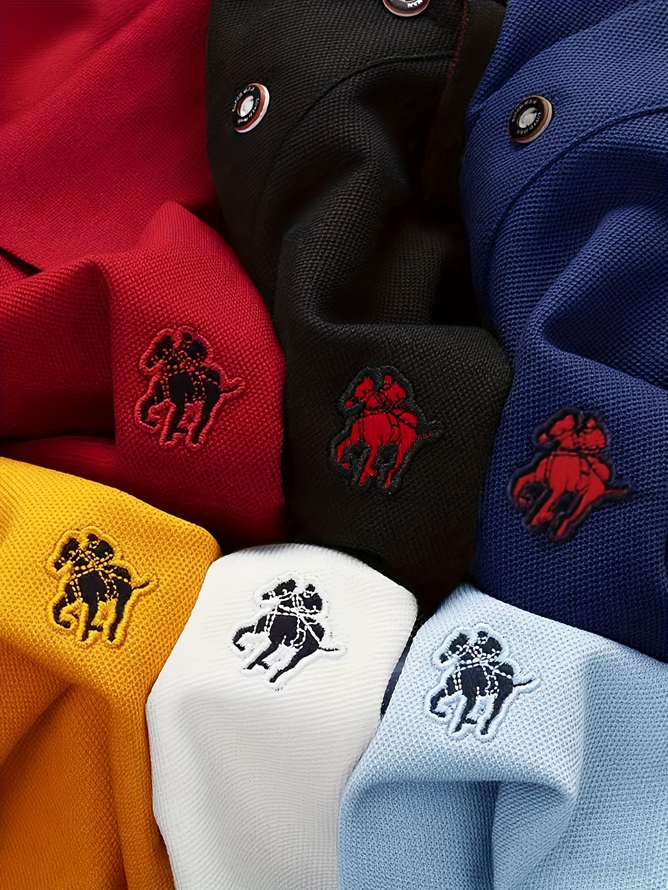 Men'S Stylish Short-Sleeve Polo Shirt Featuring a Contrasting Ribbed Collar And Exquisite, a Timeless And Versatile Choice - ayq