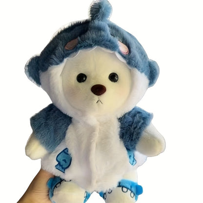 A 30cm 12-inch Shark Bear Plush Doll, Cute Plush Toy