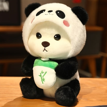 1pc Cute Teddy Bear Plush Doll Suitable for - Soft Panda & Teddy Bear Stuffed, Huggable Cloth Doll for Bedtime Companion, Birthday Gift for &