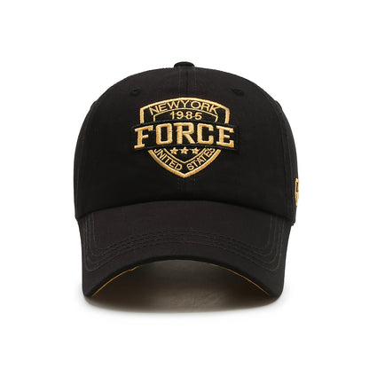 Vintage NY 1880 Force Baseball գլխարկ՝ շնչող, արևապաշտպան գլխարկ արշավի և ճանապարհորդության համար, առկա է սև, ձիթապտղի կանաչ, բեժ, մուգ մոխրագույն, արշավային հանդերձանքով