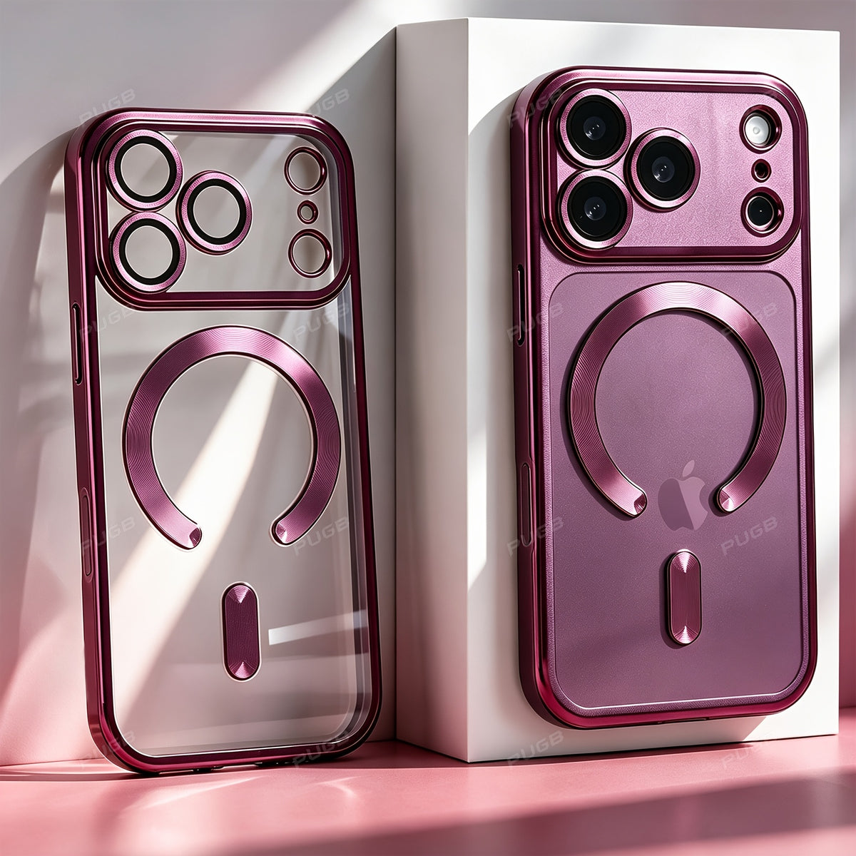 Luxury Transparent Magnetic Silicone Phone Case for iPhone 18 Pro Max