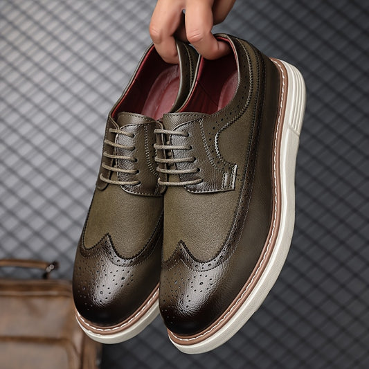 Men's Lightweight Business Casual Loafers, PU Leather - ayq