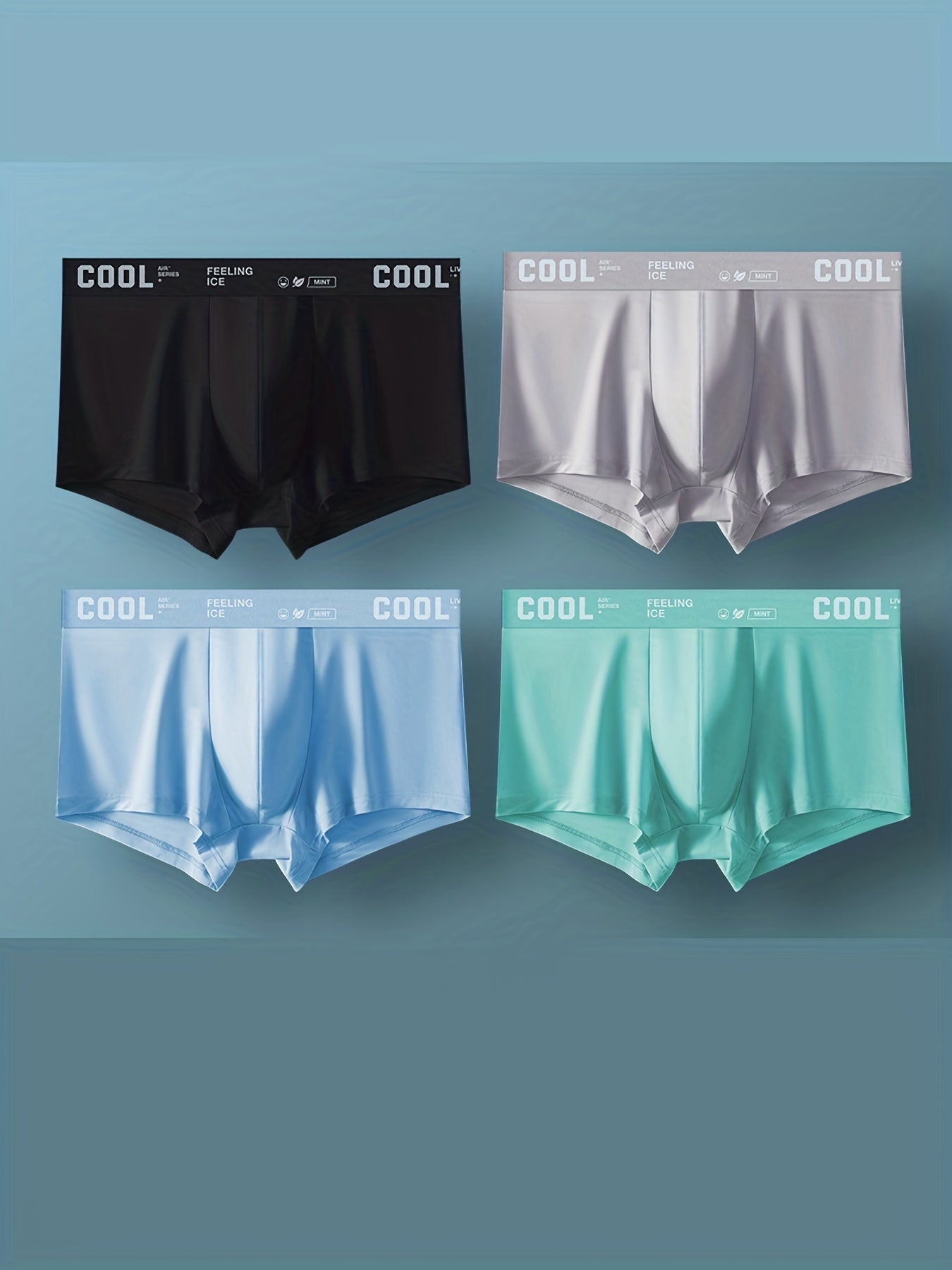 Men's Breathable Ultra-Thin Boxer Briefs, Stretchy & Lightweight