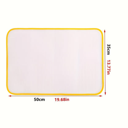 1pc Ironing mat - withstand high temperature ironing mesh, protective Ironing mesh, protective garment pressing pad for home use, with utility hooks.