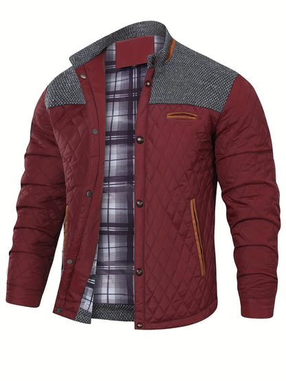 Men's Lightweight Warm Polyester Baseball Jacket for Hunting