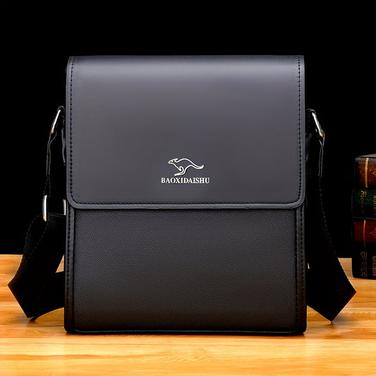 KADIDAISHU Men'S Business Messenger Bag - Black Crossbody with Adjustable Strap, Multiple Compartments for Daily Commute  Casual Use, Crossbody Ba