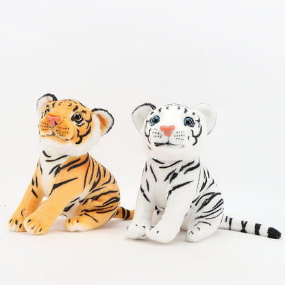 23Cm/9.05In Plush Toy of a Simulation Tiger, Made from Polyester Fiber, Themed Around Anime, Perfect for Teenagers, Suitable for Living Room Decoration, And Ideal for Gifts on Birthdays, Christmas, Valentine'S Day, And Other