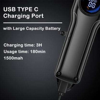 3pcs Professional Cordless Hair Clippers for Men, Includes Precision Hair Trimmer, Beard Trimmer T-Blade Detailer, Adjustable Cutting Lengths, Perfect Gift Set for Men Haircut, Beard, Ideal Gift for Men, Hair Clippers for Men