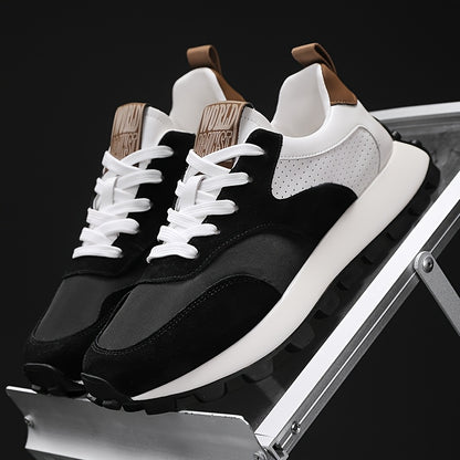 Men'S Casual Fashion Sneakers - Versatile  Stylish Dad Shoes with Rubber Sole, Lace-Up, Round Toe, Low Top Design for Outdoor, Hiking  Everyday Wear, Hiking Footwear Modern Sneakers Durable Rubber Sole