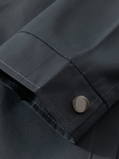 Men'S Lightweight Business Jacket - Zip-Up Formal Coat with Notch Lapel, Olive Green - Office, Wedding, Travel - Durable Polyester Jacket for Professional & Casual Attire - Spring/Fall Outerwear, Office Wear, Sleek Design, Hi