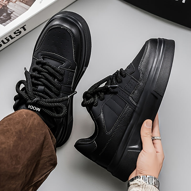 Men's Low-Top Sneakers - Sole & Outsole Suitable for Sports, Casual, Office Shoes | Minimalist Round Toe Lace-Up | - Versatile White Sneakers for Daily Wear & Workouts - ayq