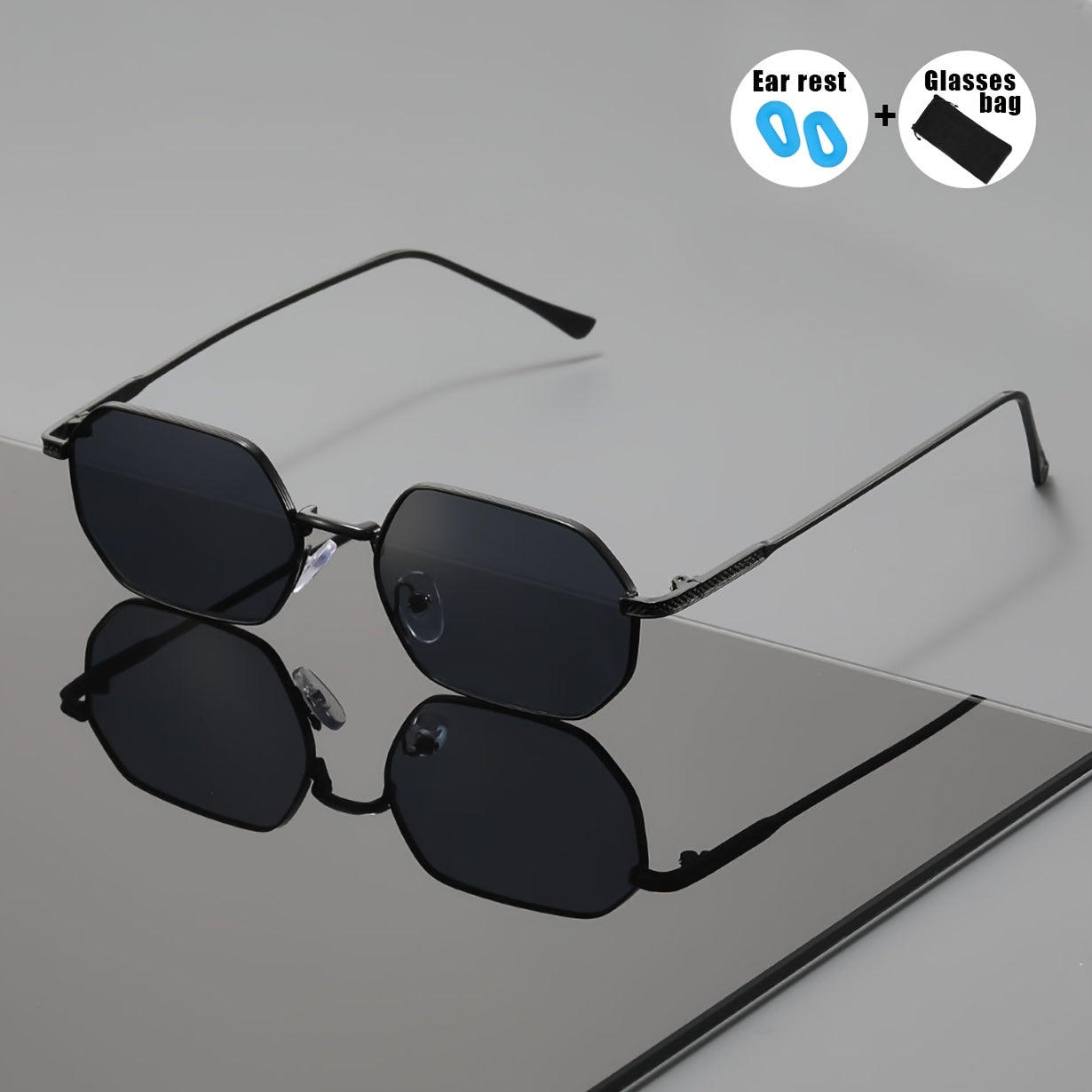 Unisex Vintage Sunglasses with UV400 Protection and Golden Frame