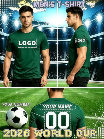 Men's Custom Football Jersey - Breathable Quick-Dry Polyester