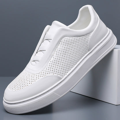 Men's Lightweight Casual Slip-On Shoes with Soft PU Soles