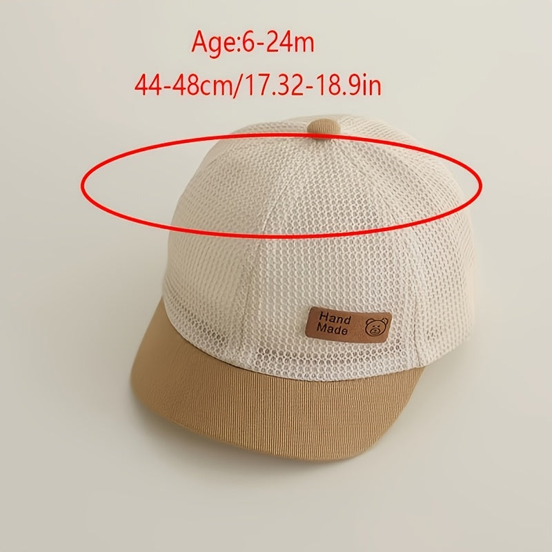 Breathable Cotton Plaid Duckbill Hat for Toddlers 6-24 Months