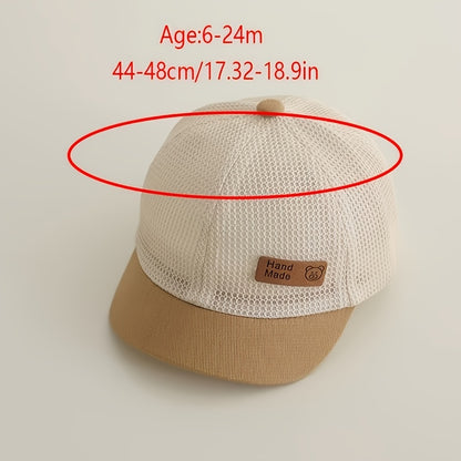 Breathable Cotton Plaid Duckbill Hat for Toddlers 6-24 Months