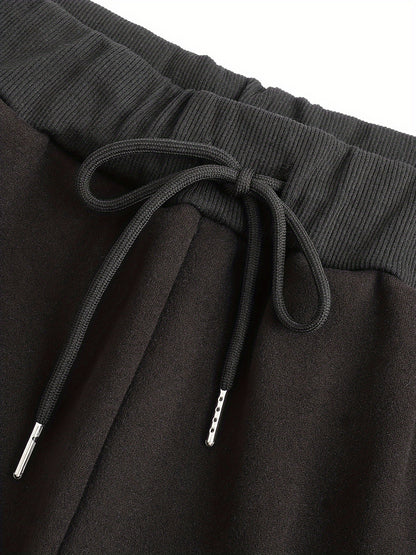 New Autumn and Winter Men's Zipper Design Hoodie Suit Fleece Hoodie Men's Casual Sports Suit