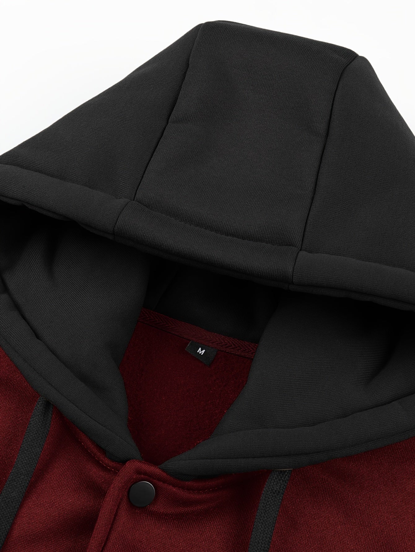 Men's 'BROOKLYN' Pattern Color Blocking Hooded Jacket, Casual Preppy Style Coat For Spring And Autumn Outdoors As Gift