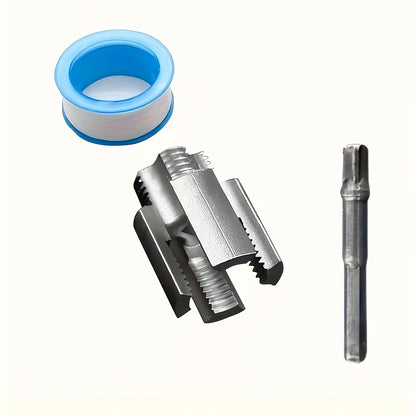 A Set of Three Pipe Threading Tools, Suitable for Processing 1/2 Inch PPR Internal And External Threads, Including Taps And Tools with Sealing Tape.
