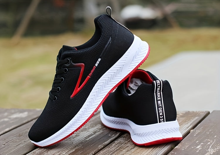 Men's Lace-up Sneakers - Athletic Shoes - Lightweight And Breathable - Running Basketball Workout Gym