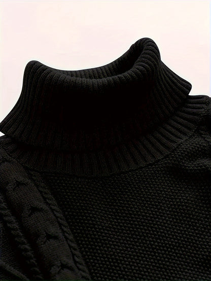 2024 New Cross-Border Men'S Plaid Knit Pullover Sweater (Men'S Warm Top)