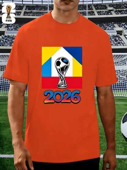 Men's FIFA 2026 Casual Crew Neck T-Shirt for Training & Running